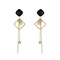 black pearl earrings
